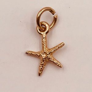 14 karat solid gold starfish charm